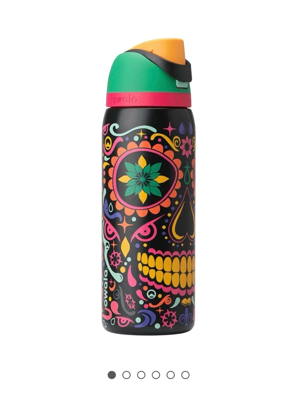 Etro Multicolor Push-Top Sport Bottle with Orange Cap